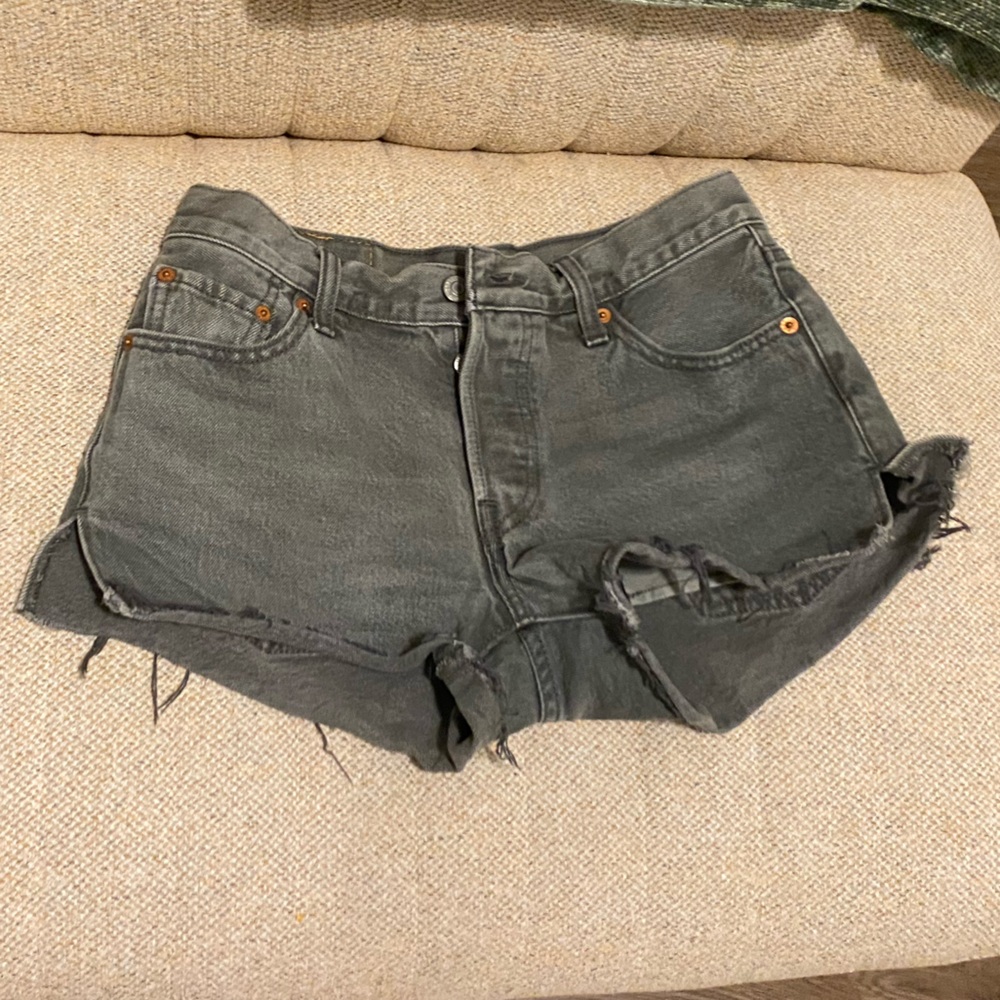 Levi’s 501 grey shorts